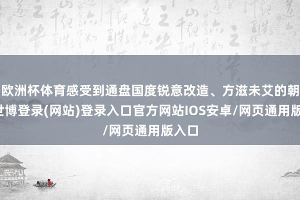 欧洲杯体育感受到通盘国度锐意改造、方滋未艾的朝气-世博登录(网站)登录入口官方网站IOS安卓/网页通用版入口