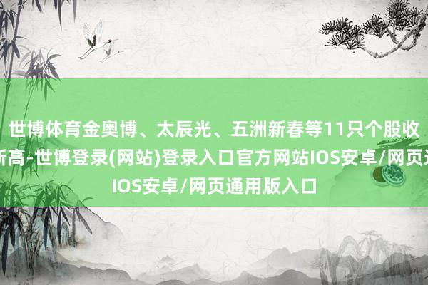 世博体育金奥博、太辰光、五洲新春等11只个股收盘创历史新高-世博登录(网站)登录入口官方网站IOS安卓/网页通用版入口