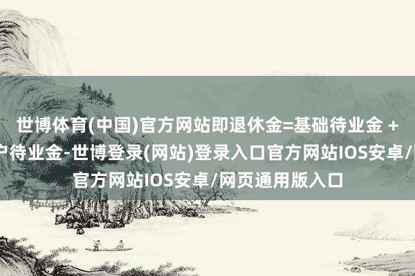 世博体育(中国)官方网站即退休金=基础待业金 + 个东说念主账户待业金-世博登录(网站)登录入口官方网站IOS安卓/网页通用版入口