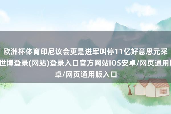 欧洲杯体育印尼议会更是进军叫停11亿好意思元采购案-世博登录(网站)登录入口官方网站IOS安卓/网页通用版入口