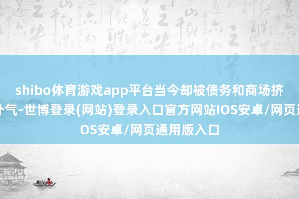 shibo体育游戏app平台当今却被债务和商场挤压得喘不外气-世博登录(网站)登录入口官方网站IOS安卓/网页通用版入口